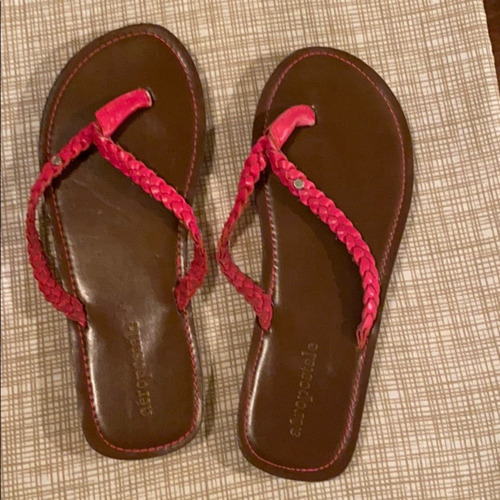 pink flop flops
